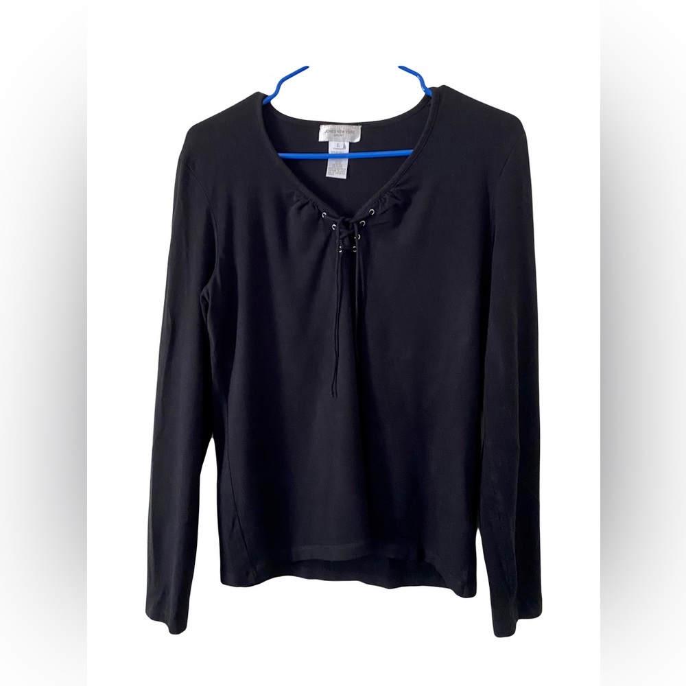 Jones New York Black Top, Large